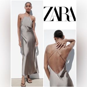 Gray evening gown NWT